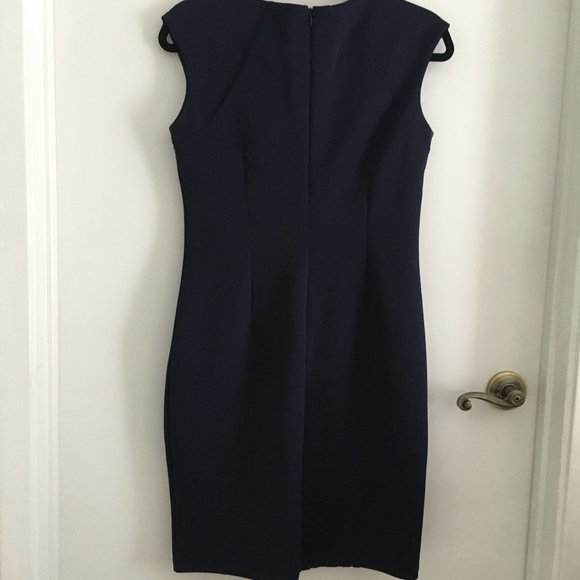 Navy/Silver Dress - Cut Out Design Dress - Picture 3 of 4